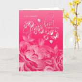 Blume und Schmetterlinge der Muttertagskarte Karte (Gelbe Blume)