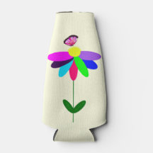 Blume und Schmetterlinge Flasche Cooler