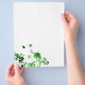 Blume und Schmetterlinge Flyer (Hand)