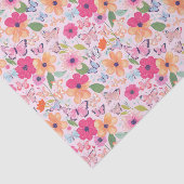 Blume und Schmetterlinge, Frühlingsgewebe Seidenpapier (Ausschnitt)