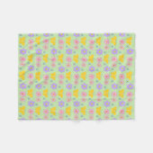 Blume und Schmetterlinge Gemustert Fleecedecke (Vorderseite (Horizontal))