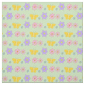 Blume und Schmetterlinge Gemustert Stoff (Muster)