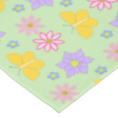 Blume und Schmetterlinge Gemustert Tischdecke (Schrägansicht)