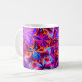 Blume und Schmetterlinge in Abstrakten Kaffeetasse (Vorderseite Links)