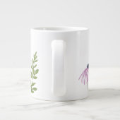 Blume und Schmetterlinge Individuelle Name Jumbo-Tasse (Rückseite)