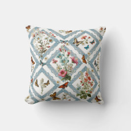 Blume und Schmetterlinge Kissen