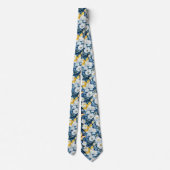 Blume und Schmetterlinge Krawatte (Rückseite)