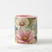 Blume und Schmetterlinge Kunst und Tasse (Zentrum)
