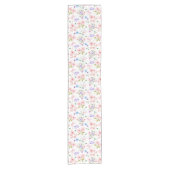 Blume und Schmetterlinge Kurzer Tischläufer (Vorderseite)