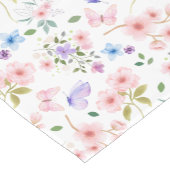 Blume und Schmetterlinge Kurzer Tischläufer (Ecke)