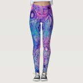 Blume und Schmetterlinge Leggings (Vorderseite)