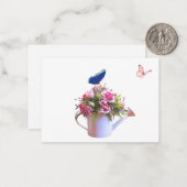 Blume und Schmetterlinge Mitteilungskarten (Vorderseite/Rückseite Beispiel)