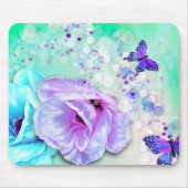 Blume und Schmetterlinge Mousepad (Vorne)