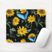 Blume und Schmetterlinge Mousepad (Mit Mouse)