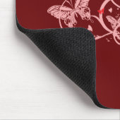 Blume und Schmetterlinge Mousepad (Ecke)