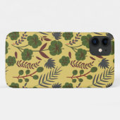 Blume und Schmetterlinge, nahtlos Case-Mate iPhone Hülle (Rückseite (Horizontal))