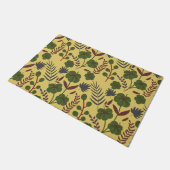 Blume und Schmetterlinge, nahtlos Fußmatte (Schrägansicht)