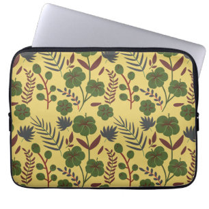 Blume und Schmetterlinge, nahtlos Laptopschutzhülle
