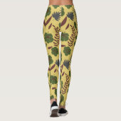 Blume und Schmetterlinge, nahtlos Leggings (Rückseite)