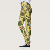 Blume und Schmetterlinge, nahtlos Leggings (Links)