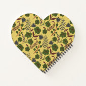 Blume und Schmetterlinge, nahtlos Notizblock (Rückseite)