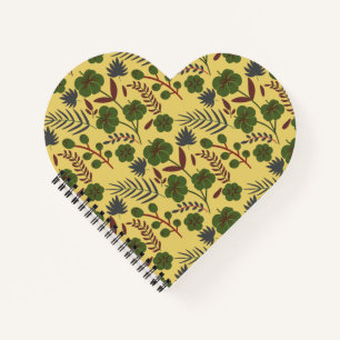 Blume und Schmetterlinge, nahtlos Notizblock