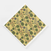 Blume und Schmetterlinge, nahtlos Serviette (Ecke)