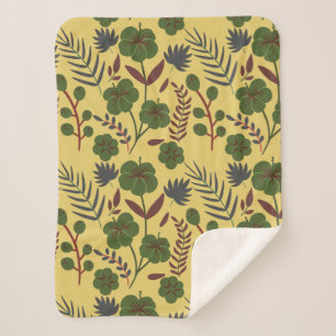 Blume und Schmetterlinge, nahtlos Sherpadecke