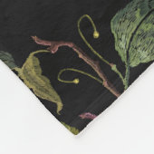 Blume und Schmetterlinge nahtlos Stickereien Fleecedecke (Ecke)