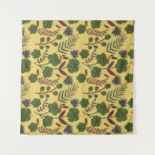 Blume und Schmetterlinge, nahtlos Wandteppich (Vorderseite (Horizontal))