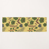 Blume und Schmetterlinge, nahtlos Yogamatte (Vorderseite (Horizontal))