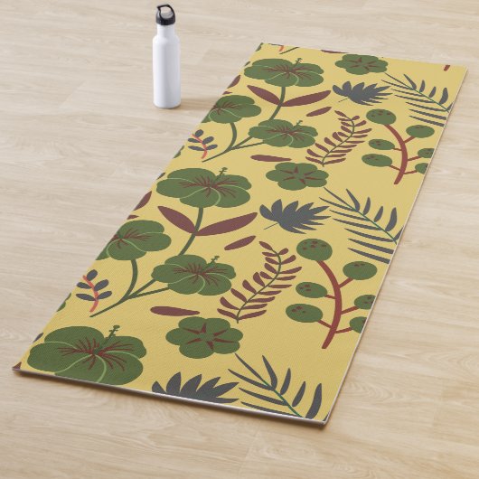 Blume und Schmetterlinge, nahtlos Yogamatte (Beispiel)