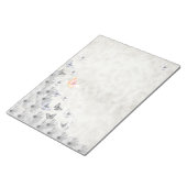 Blume und Schmetterlinge Notizblock (angewinkelt)