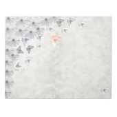 Blume und Schmetterlinge Notizblock (Vorderseite)