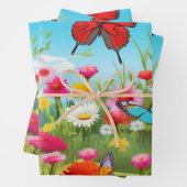 Blume und Schmetterlinge Papier Set 3 (Beispiel)