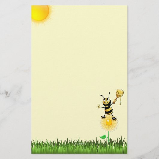 Blume und Schmetterlinge Personalisiert 5,5" x 8,5 Briefpapier (Rückseite)