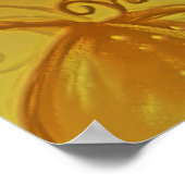 Blume und Schmetterlinge Poster (Ecke)