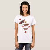 Blume und Schmetterlinge T-Shirt (Vorne ganz)