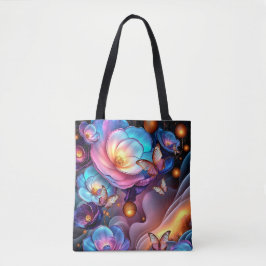 Blume und Schmetterlinge Tasche