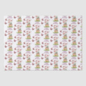 Blume und Schmetterlinge Wasserfarbe Geburtstag Seidenpapier (Vorderseite)