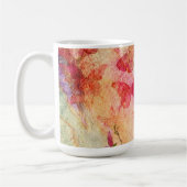 Blume und Schmetterlinge Wasserfarbe, Kaffee Tasse (Links)