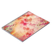 Blume und Schmetterlinge Wasserfarbe, Notebook Notizblock (Linke Seite)