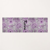 Blume und Schmetterlinge Yogamatte (Vorderseite (Horizontal))