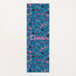 Blume und Schmetterlinge Yogamatte