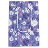 Blume und Schmetterlinge zum Geburtstag Mittlere Geschenktüte (Rückseite)