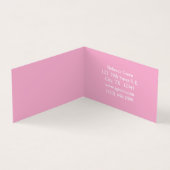 Blume und Schmetterlingsarbeiten Visitenkarten (Innenseite)