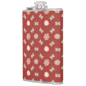 Blume- und Schmetterlingsmuster Flachmann (Links)