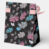 Blume- und Schmetterlingsmuster Geschenkschachtel (Rückseite)