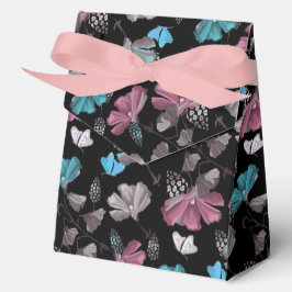 Blume- und Schmetterlingsmuster Geschenkschachtel