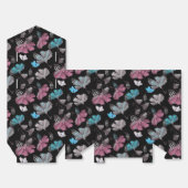 Blume- und Schmetterlingsmuster Geschenkschachtel (Ungefaltet)